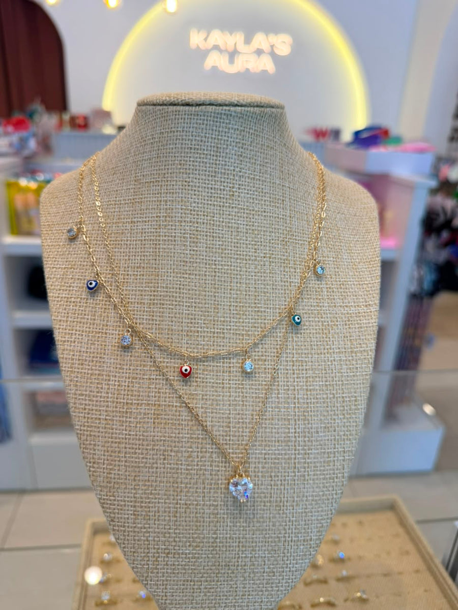 Eyes and colors necklace