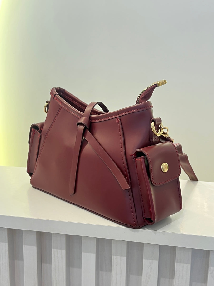 The Knot-Detail Satchel Duo