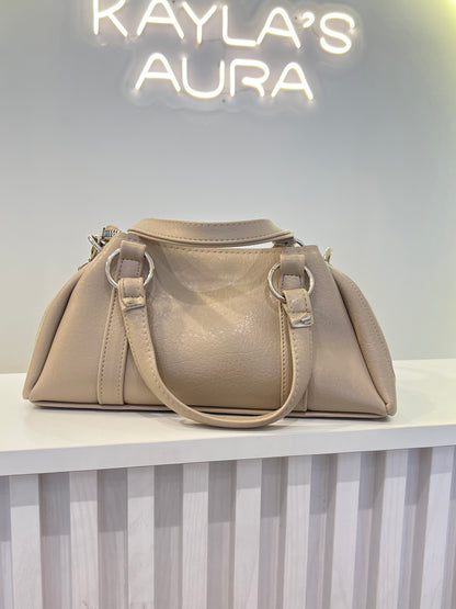 The Taupe Structured Satchel