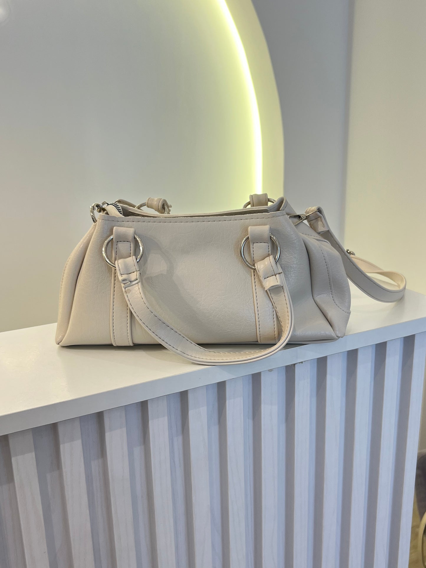 The Ivory Structured Satchel