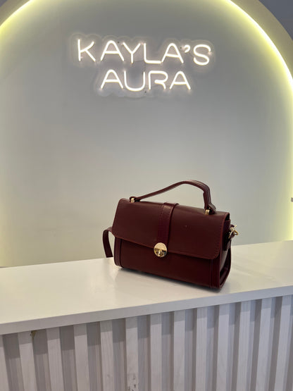 The Bordeaux Structured Satchel
