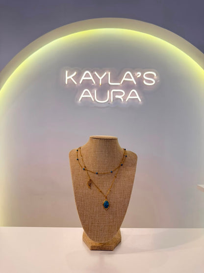 The Layered Turquoise Pendant