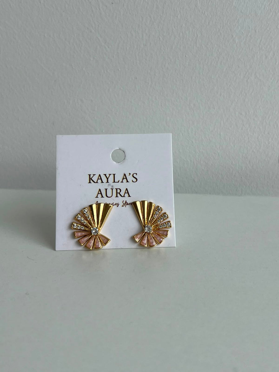 The Deco Fan Studs