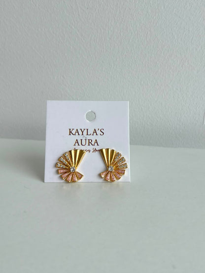 The Deco Fan Studs