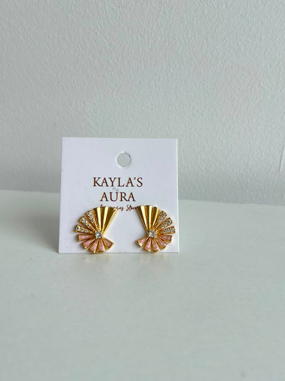 The Deco Fan Studs