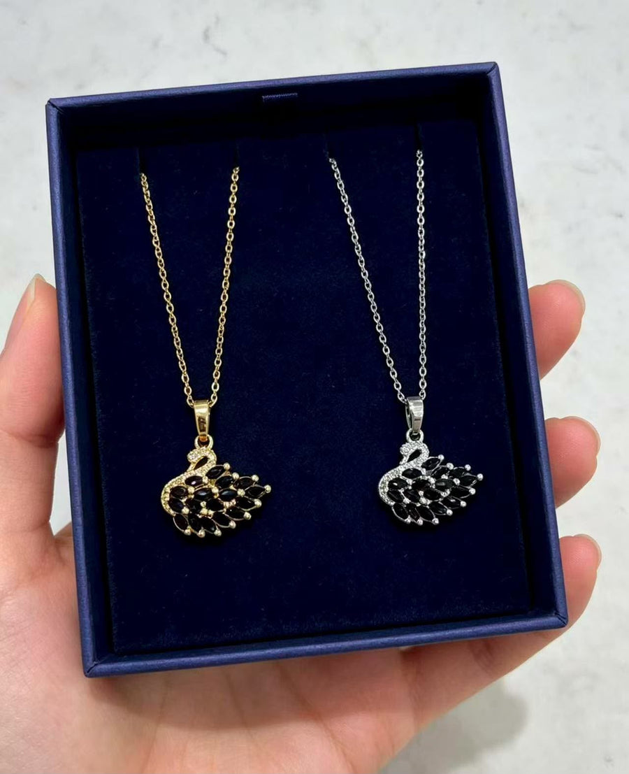 The Midnight Swan Necklaces