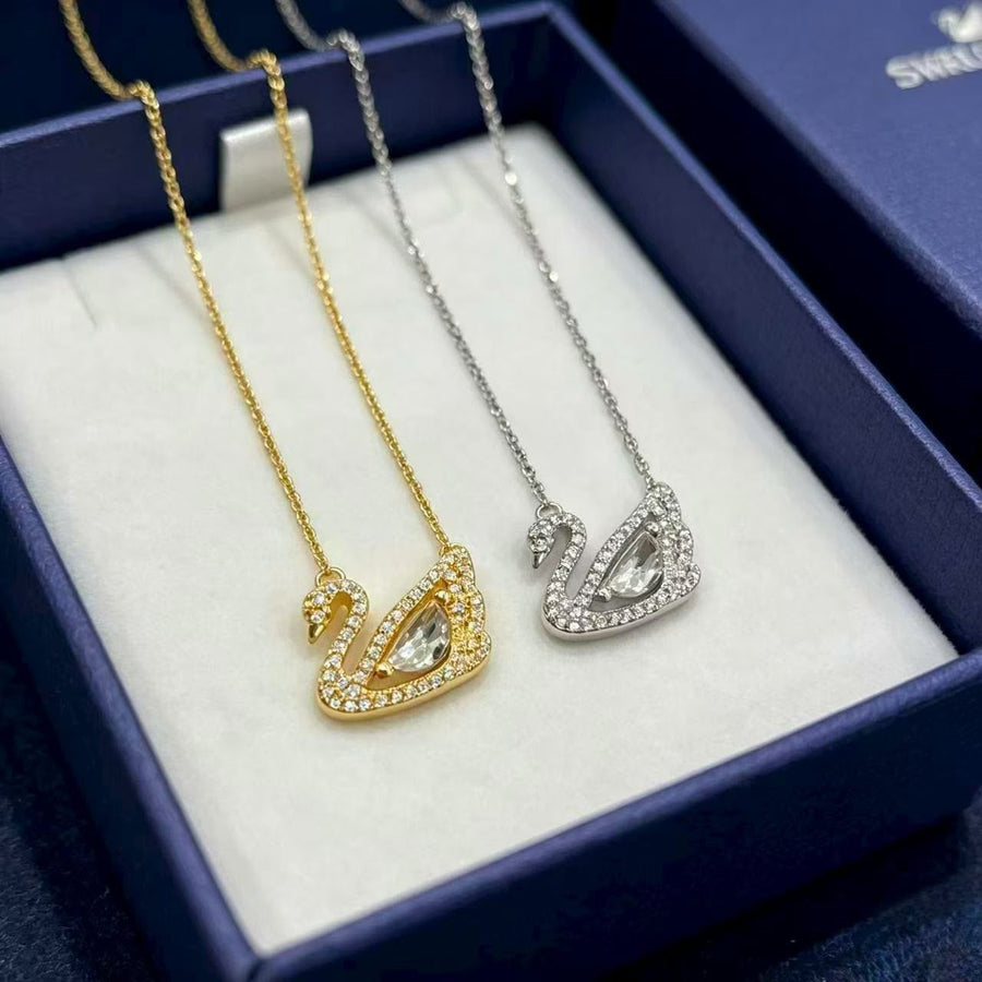 The Open-Wing Swan Necklaces